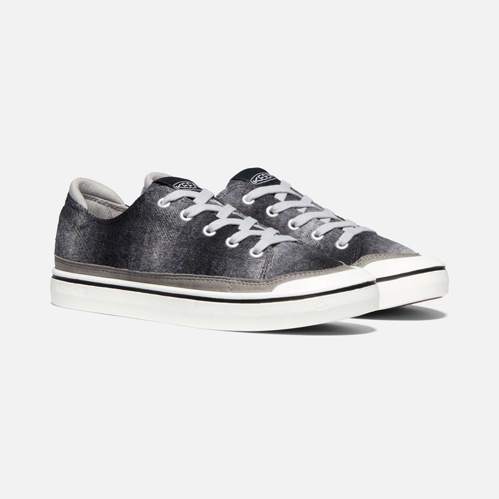 Espadrille Keen Femme Noir/Blanche | Elsa Iv Sneaker | GVTMO-8237